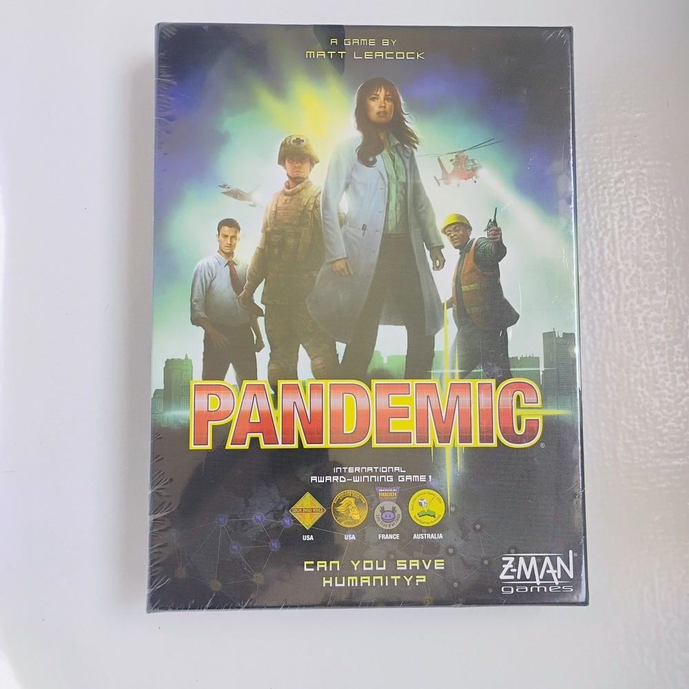 Pandemic Board Game Base Game Z-Man Games Cooperative Game for Adults and Family